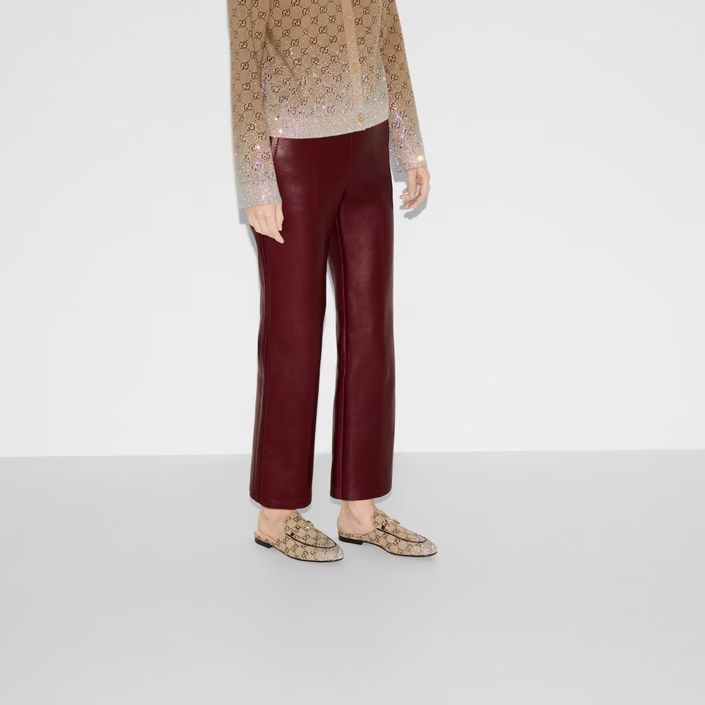 Gucci Princetown Crystal Slipper with Horsebit, Fabric - Picture 13 of 13